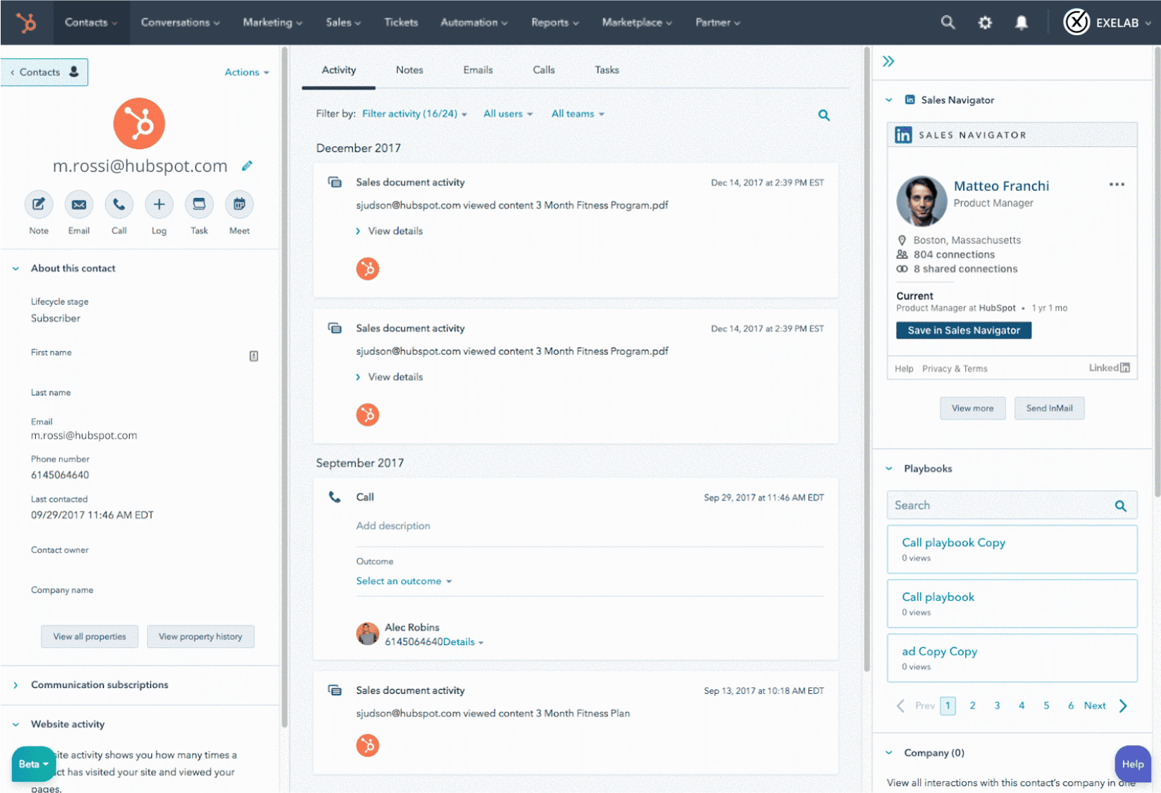 Personalizzazione HubSpot